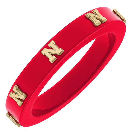 Nebraska Cornhuskers Resin Logo Bangle