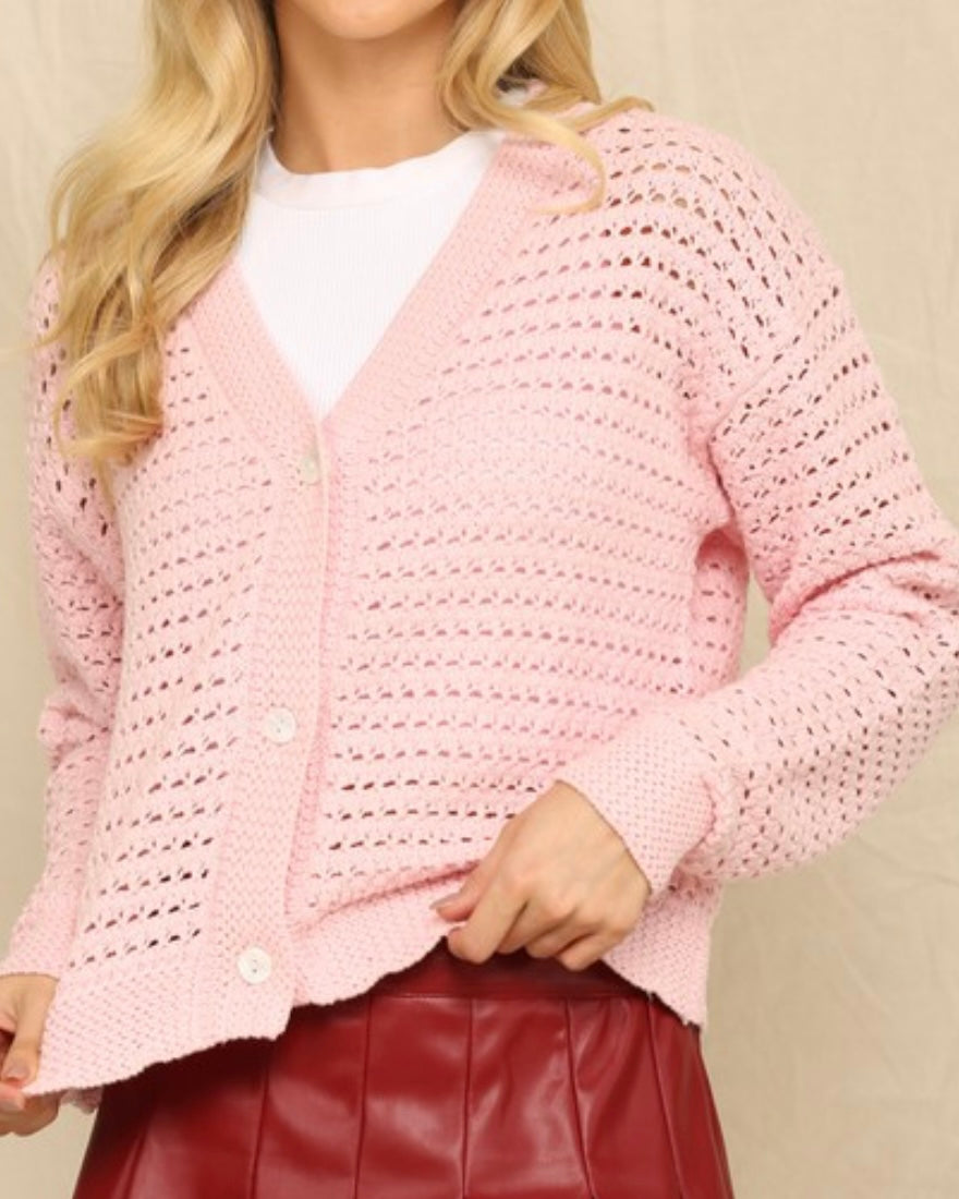 Textured Lightweight Cardigan