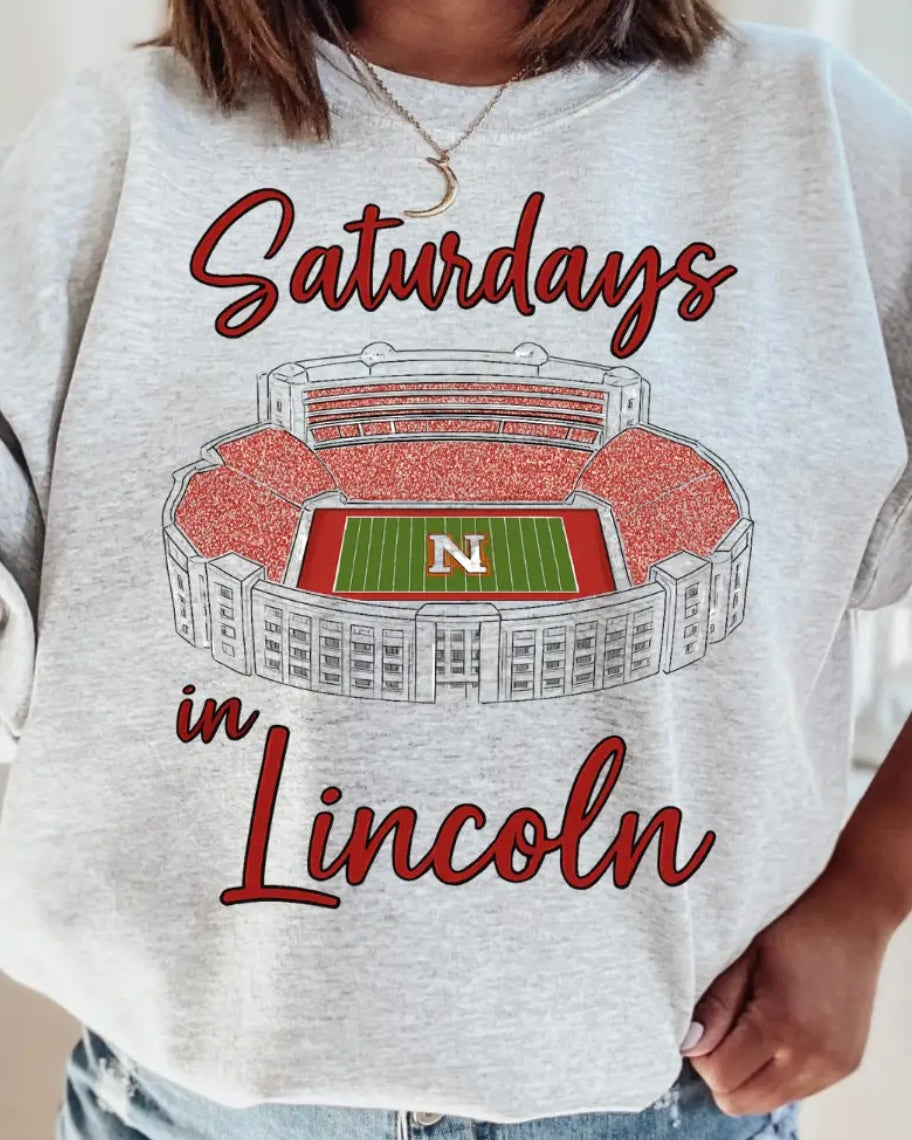 Saturdays in Lincoln Crewneck Sweatshirt