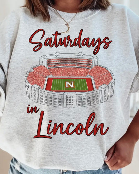 Saturdays in Lincoln Crewneck Sweatshirt