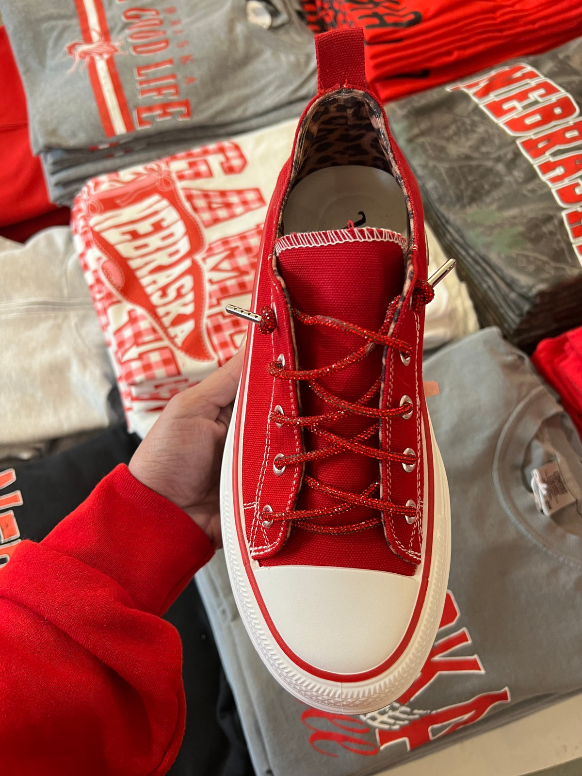 Red Piper Platform Sneaker