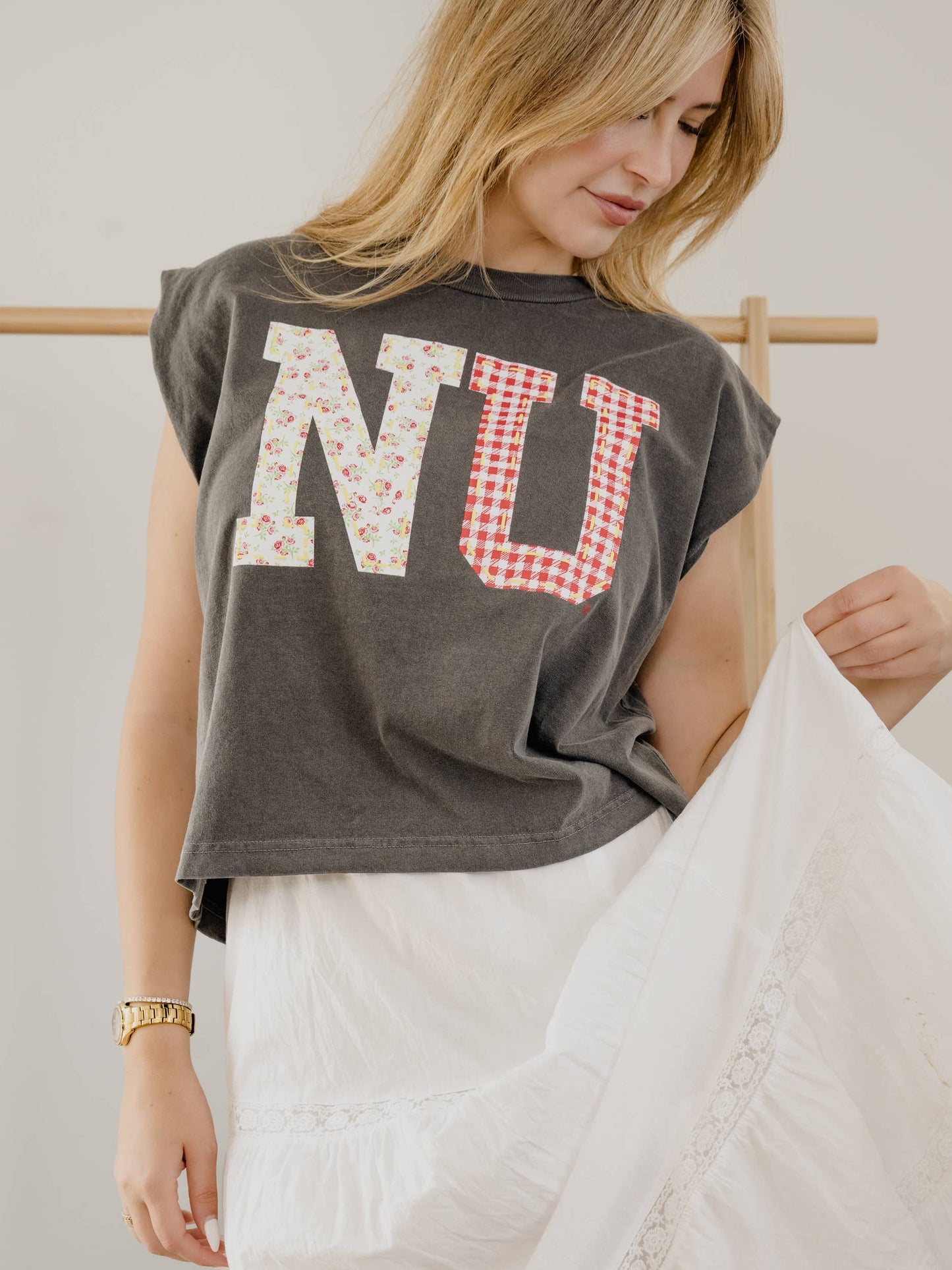 Nebraska Huskers Quilted Puff Ink Smoke Tank
