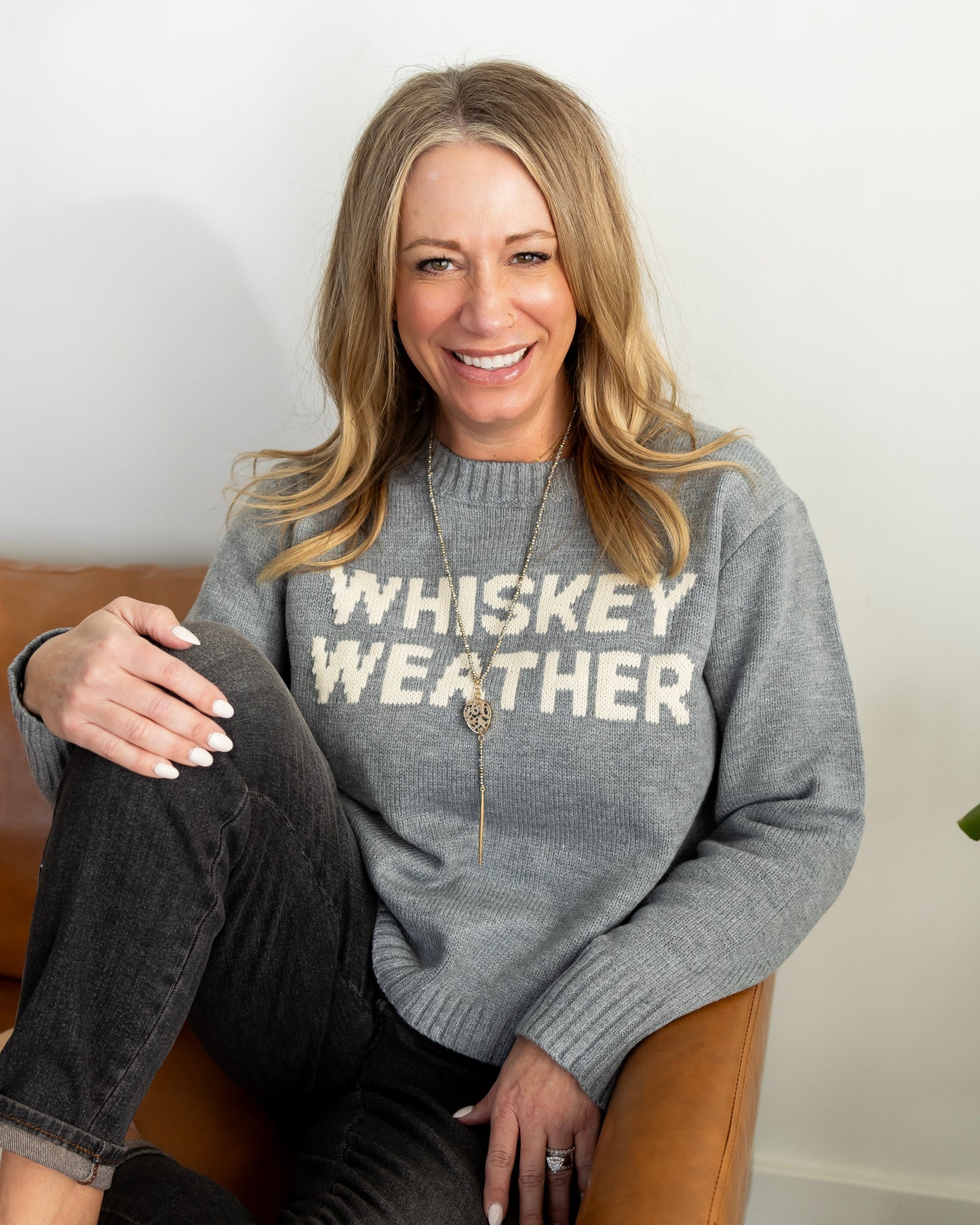 Gray Whiskey Weather Sweater