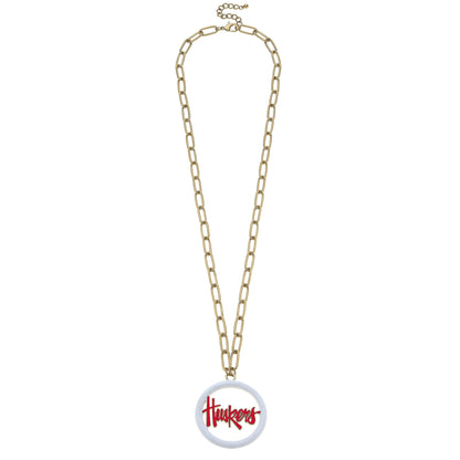 Nebraska Cornhuskers Logo Medallion Necklace
