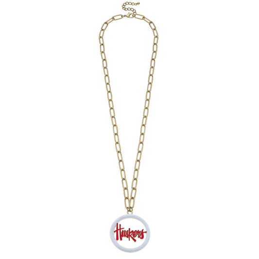 Nebraska Cornhuskers Logo Medallion Necklace