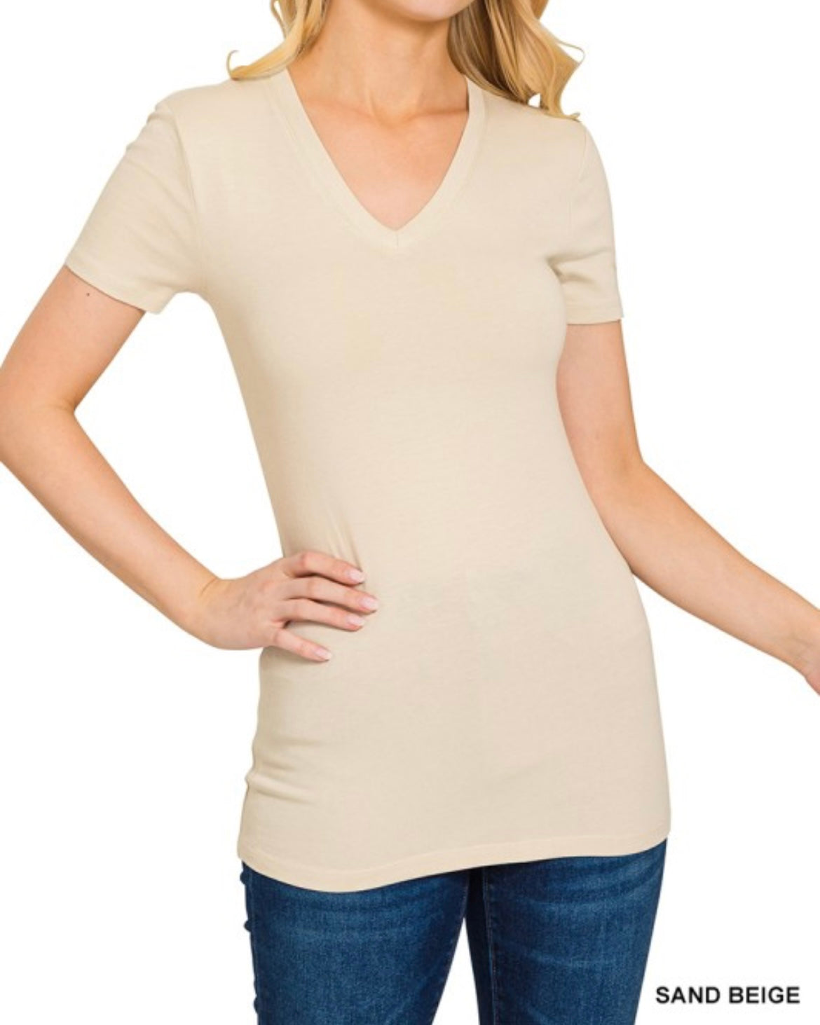 Super Soft Short Sleeve V-Neck Tee
