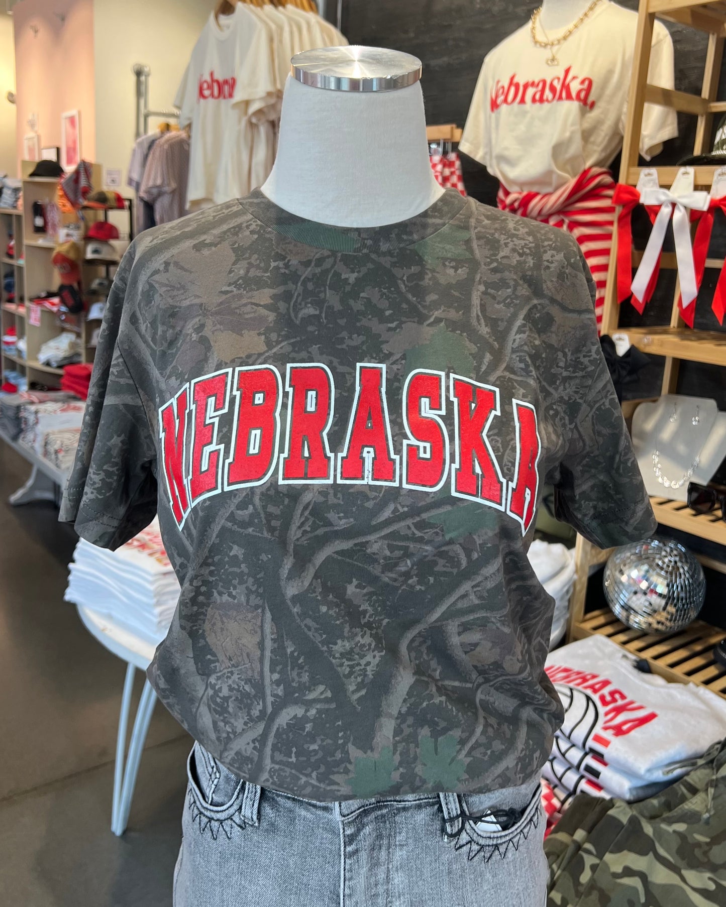 Nebraska Camo Tee