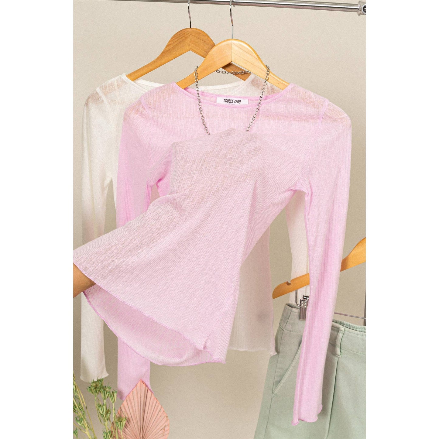 Ribbed Long Sleeve Top