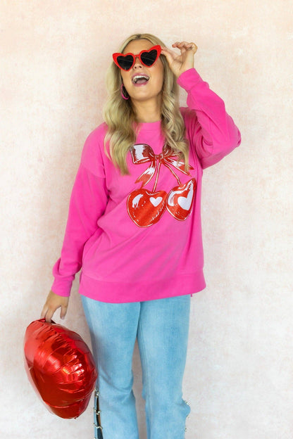 Cherry Heart Sweatshirt