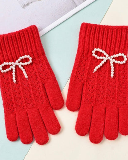 Pearl Bow Gloves
