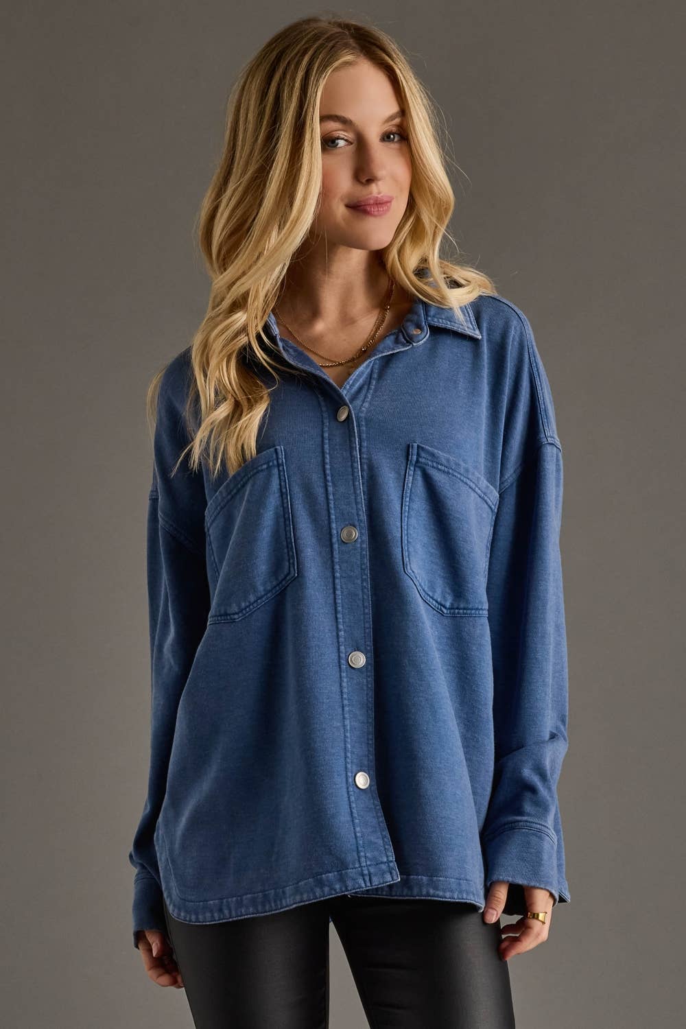Dk. Blue Super Soft Button Up