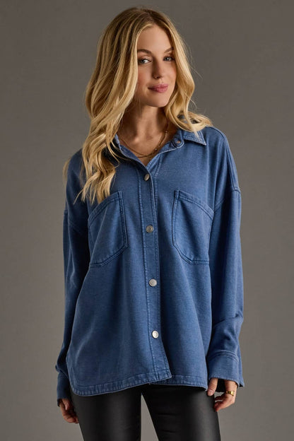 Dk. Blue Super Soft Button Up