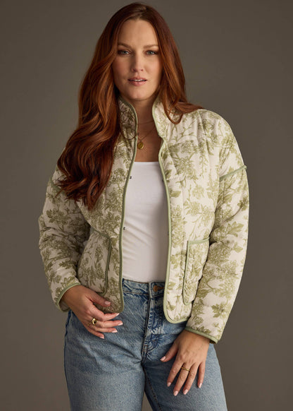 Sage & Beige Quilted Jacket