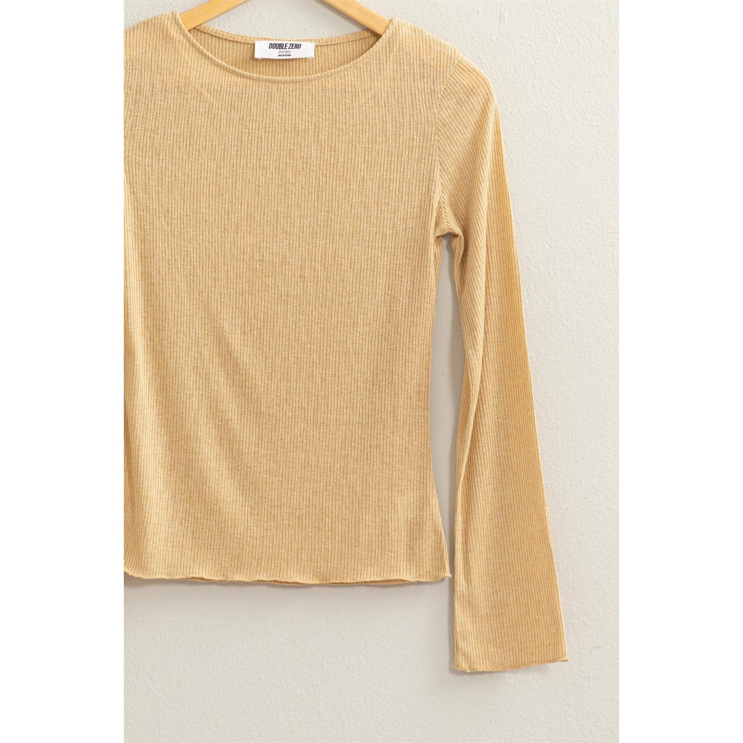 Ribbed Long Sleeve Top