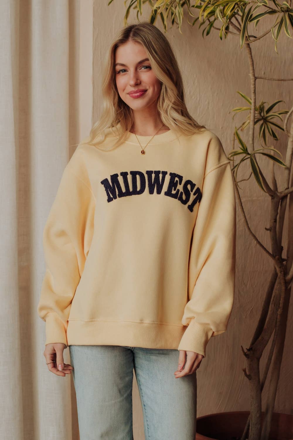 Yellow & Navy Midwest Sweatshirt