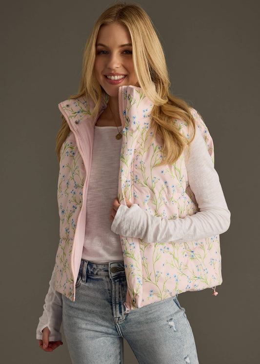Lt. Pink Floral Vest
