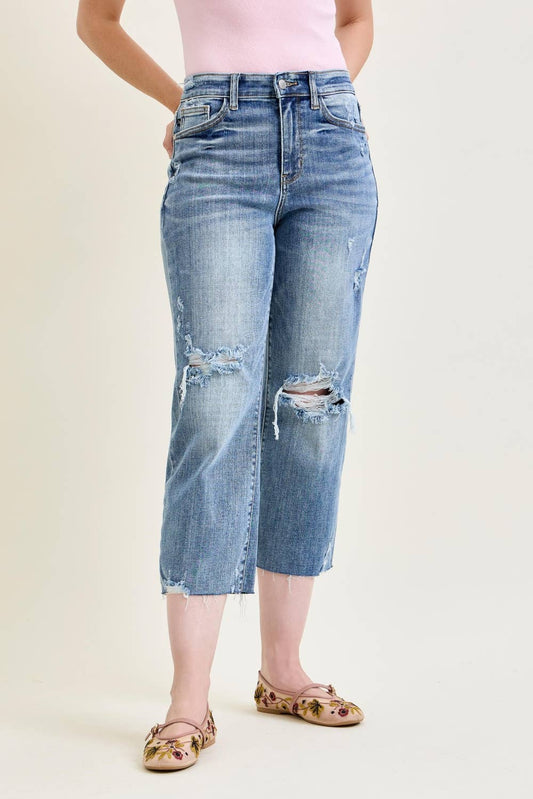 HW Destroy Crop Wide Leg