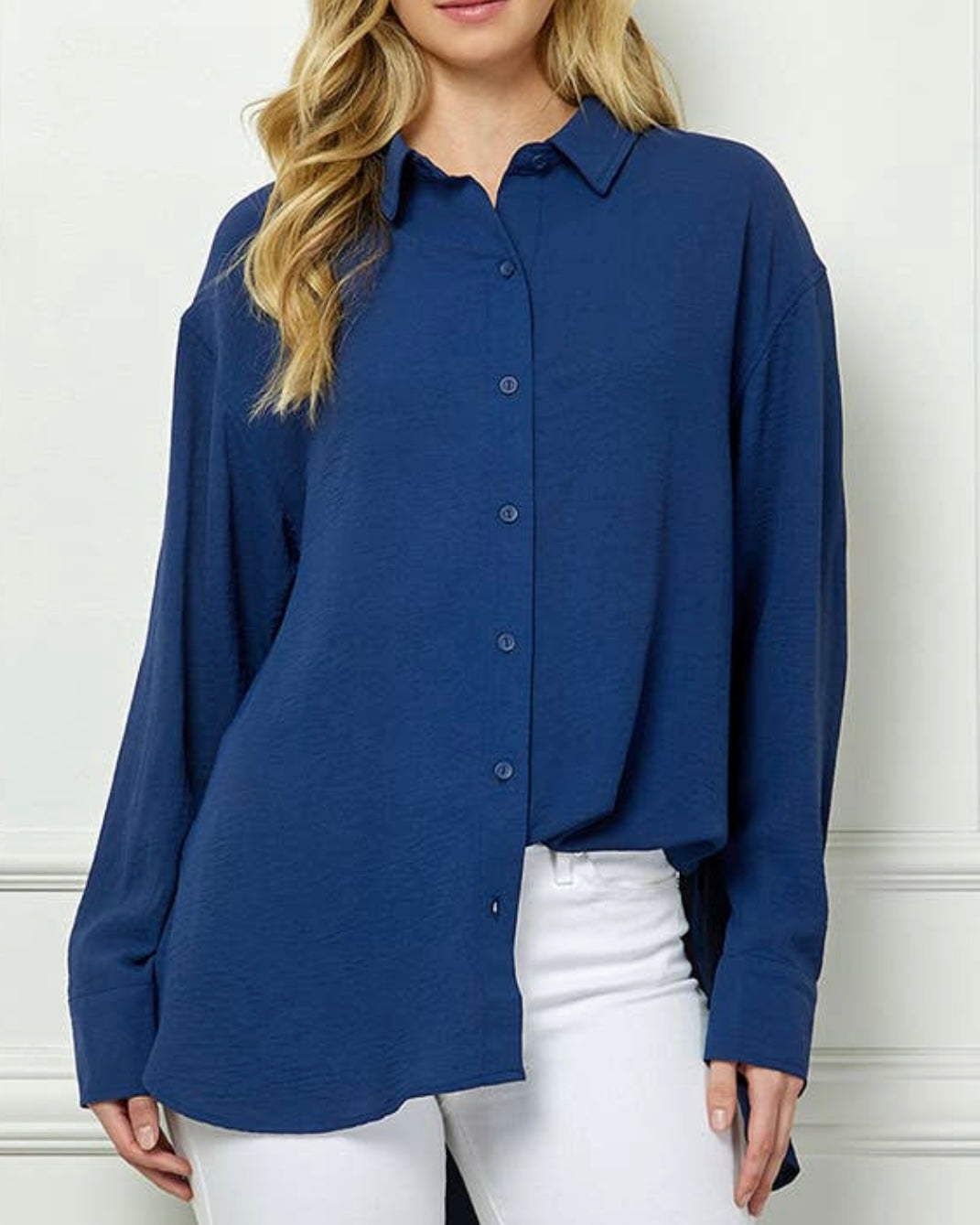 Oversized Boyfriend Light Weight Button Up