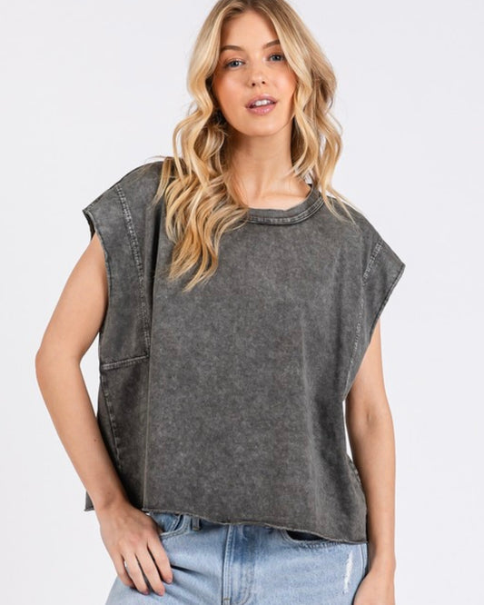Mineral Wash Boxy Tee