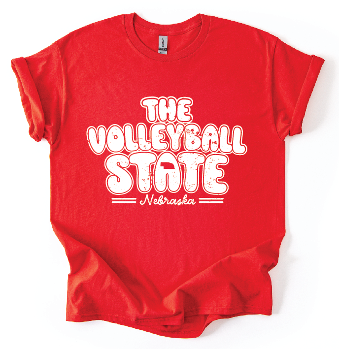 The Volleyball State Tee-Nebraska