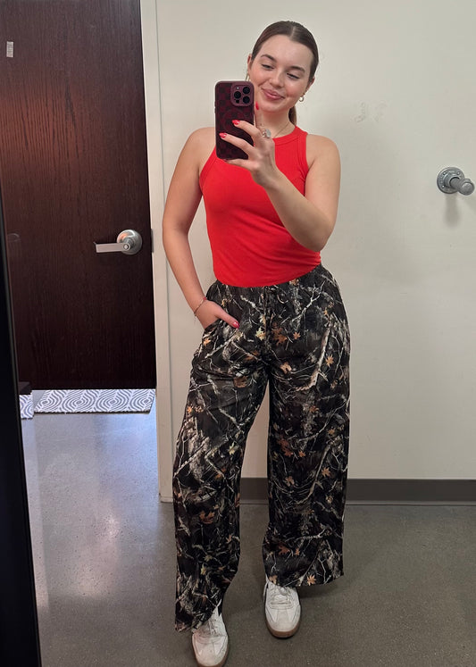 Camo Drawstring Joggers