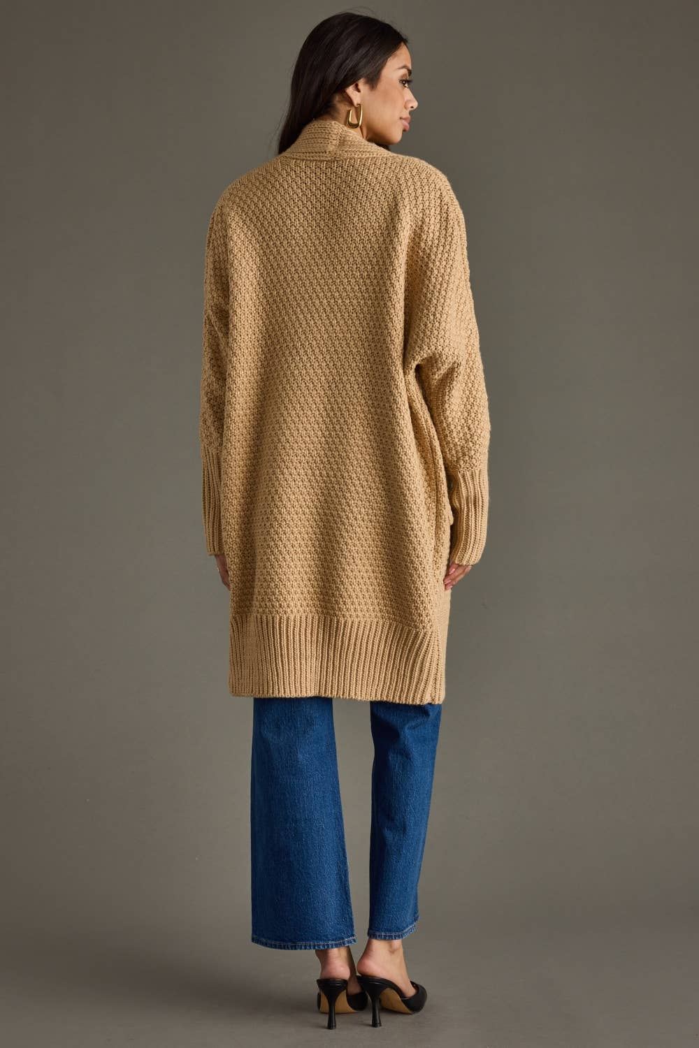 Tan Knit Cardigan