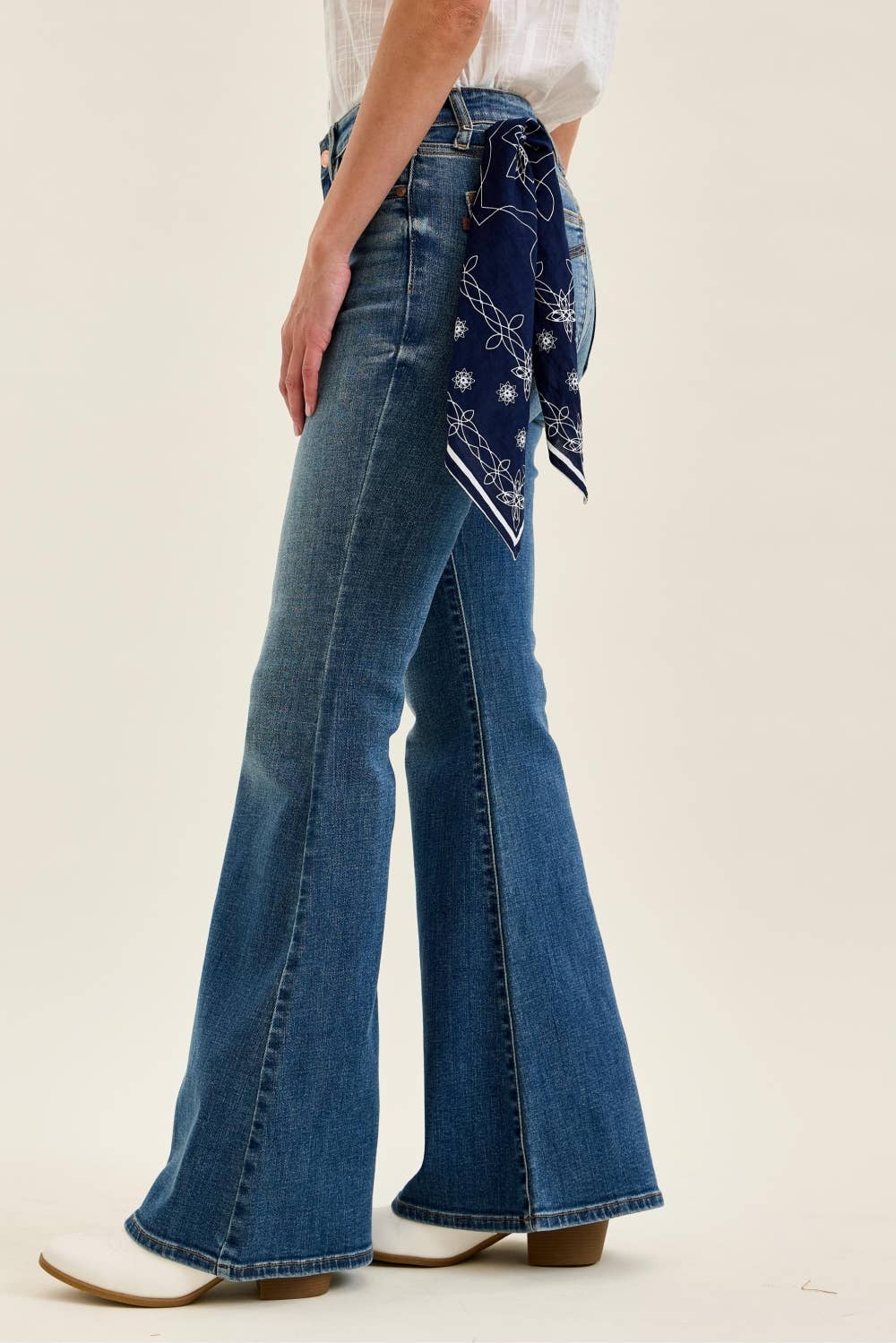 MR Jaqueline Flare w/ Needle Back Pkts + Bandana Loop