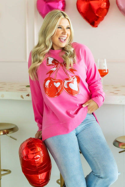 Cherry Heart Sweatshirt