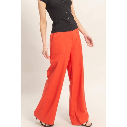 Wide Leg Pants With Pockets: TOMATO