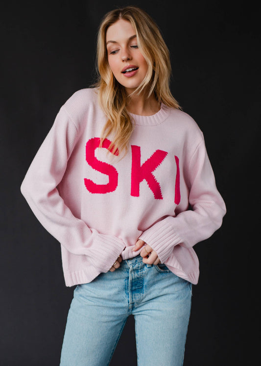 Pink Ski Sweater
