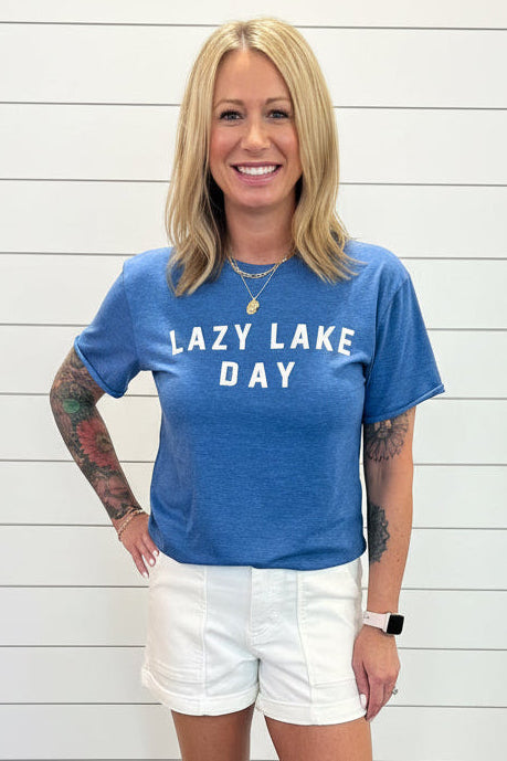 Blue Lazy Lake Day Tee
