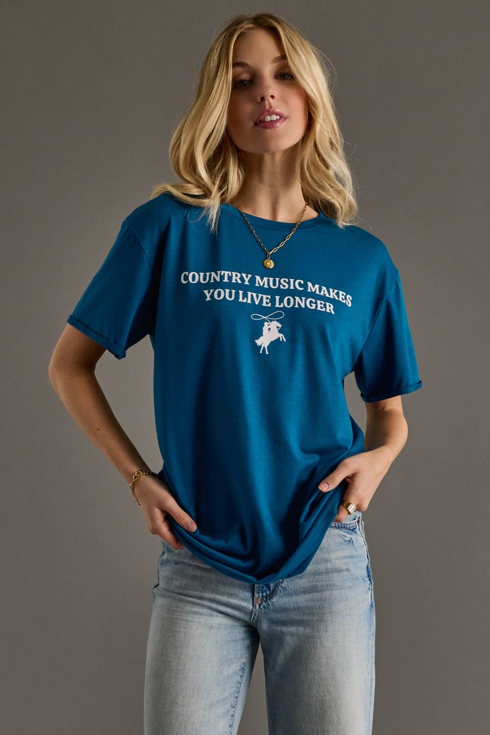 Blue Country Music Tee