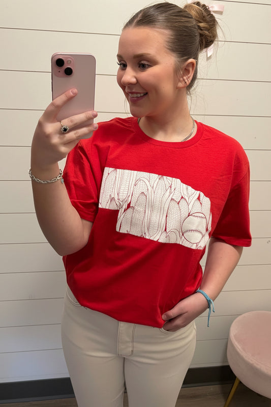 Nebraska Baseball Tee