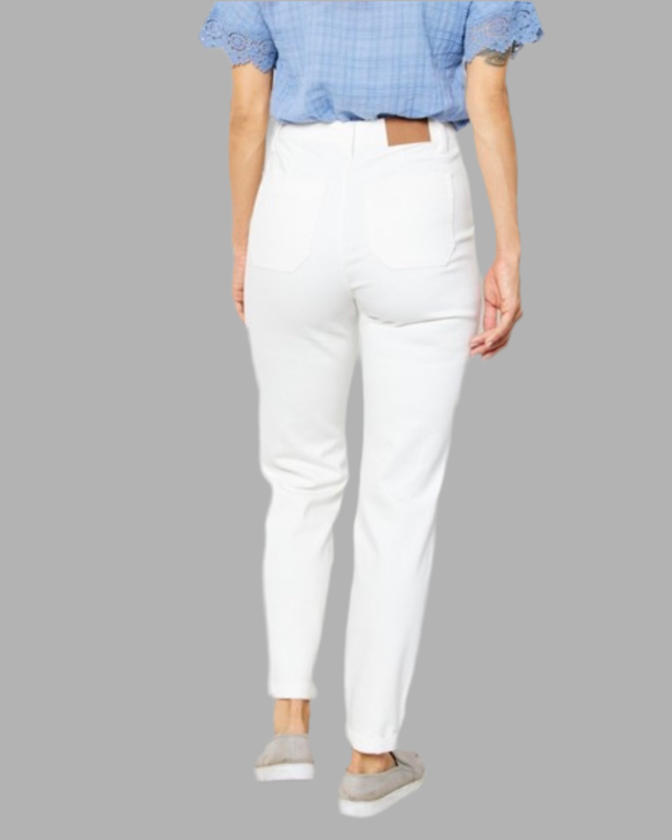 HW WhiteJudy Blue Denim Joggers