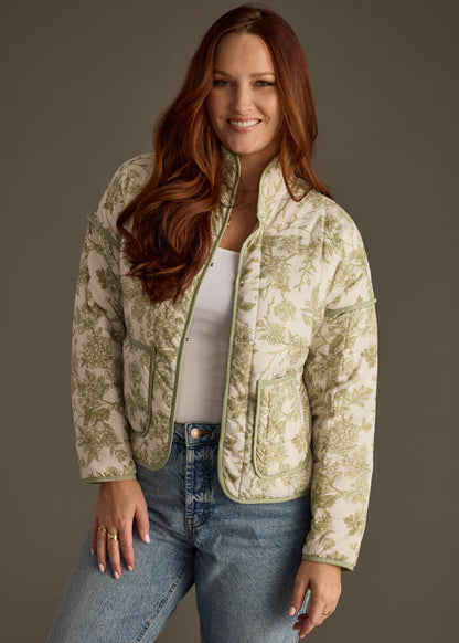 Sage & Beige Quilted Jacket