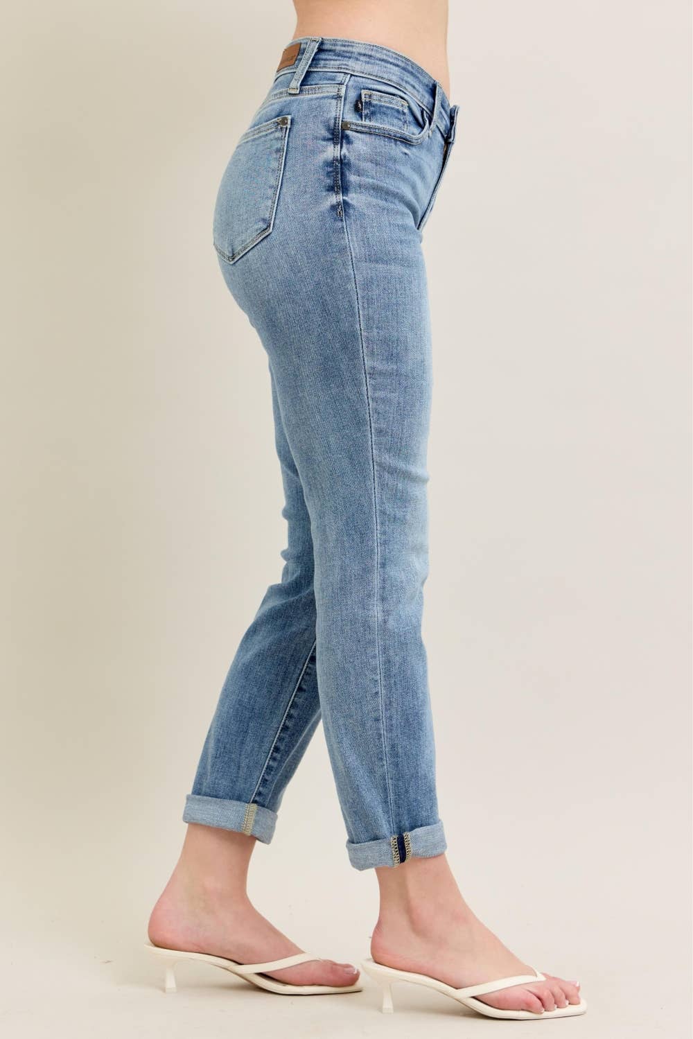 CORE Midrise Bleach Wash Boyfriend