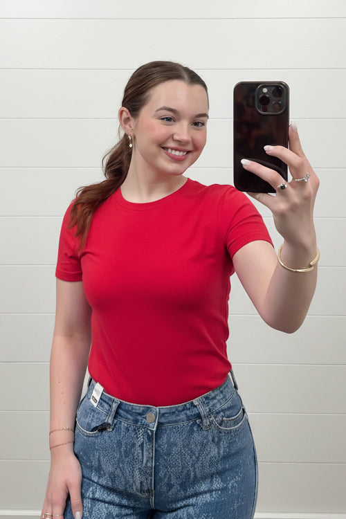 Better Than Basic Tee: Red