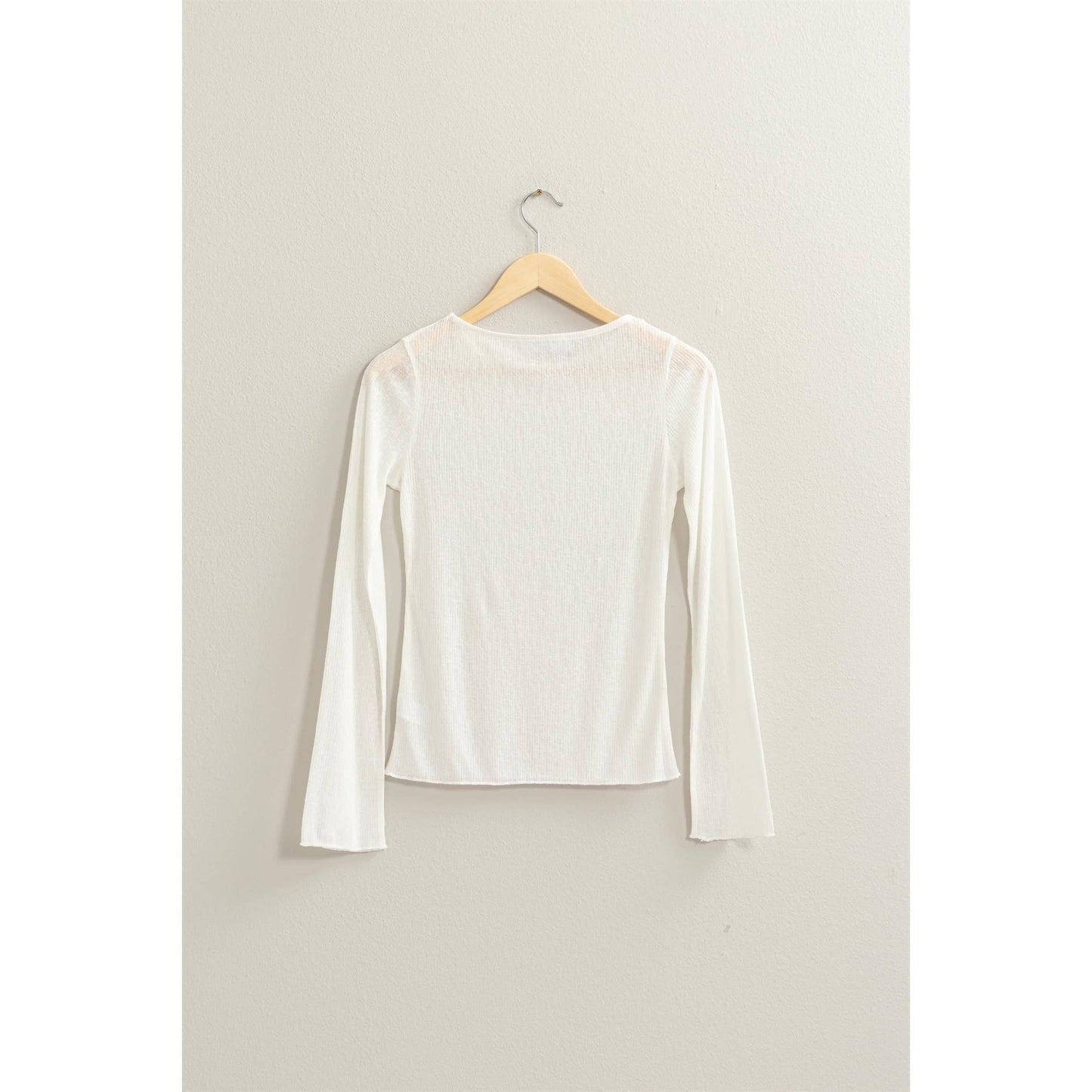 Ribbed Long Sleeve Top