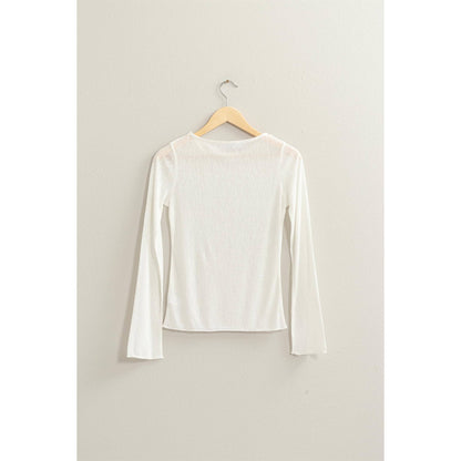 Ribbed Long Sleeve Top