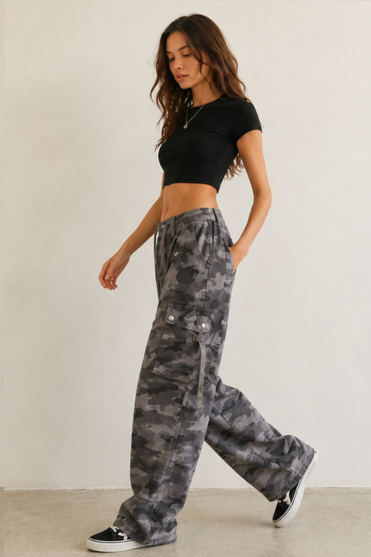 Camo Utility Cargo Pants