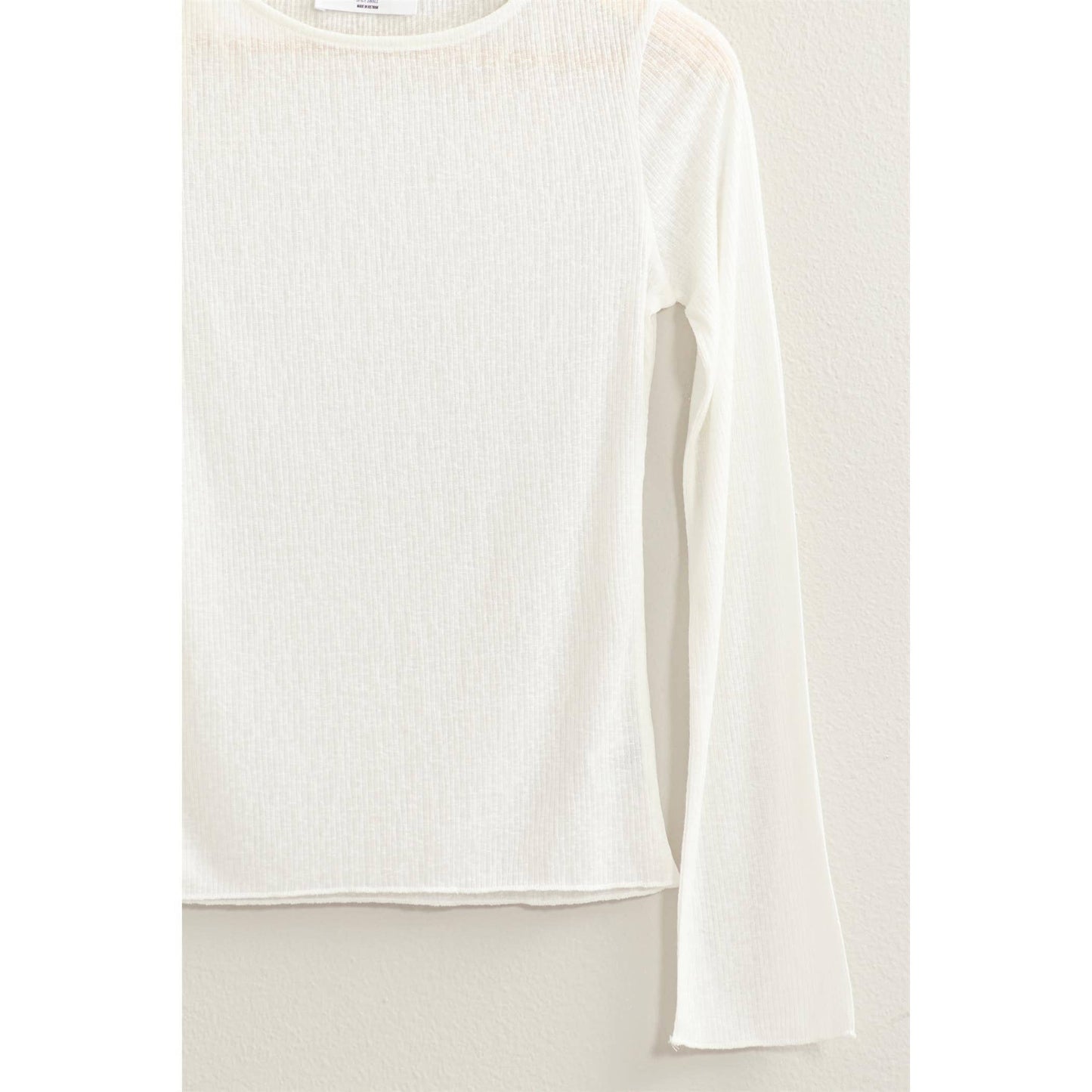 Ribbed Long Sleeve Top