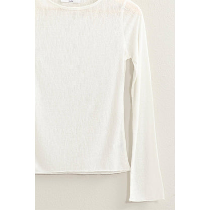 Ribbed Long Sleeve Top