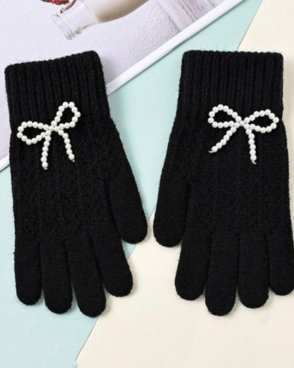 Pearl Bow Gloves