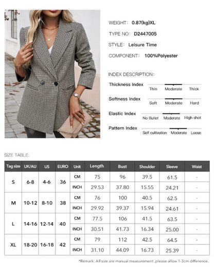 Plaid Boyfriend Fit Blazer