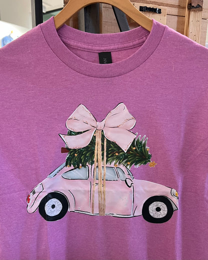 Christmas Car Short Sleeve Tee