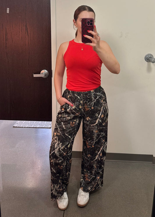 Camo Drawstring Joggers