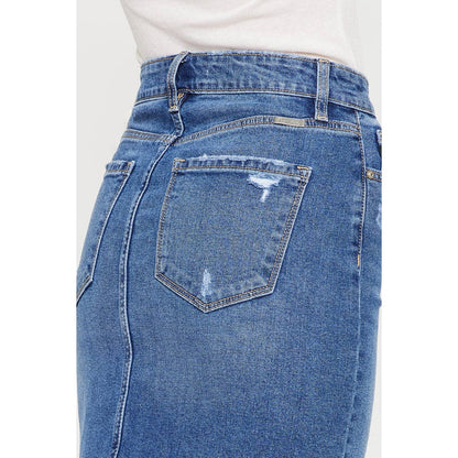 Stretch Denim Skirt