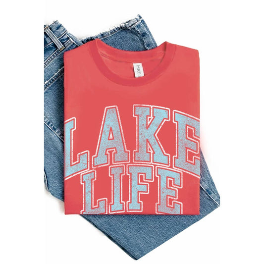 LAKE LIFE WASHED GRAPHIC TEE