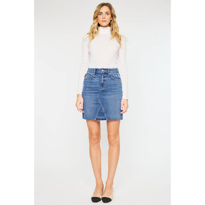Stretch Denim Skirt