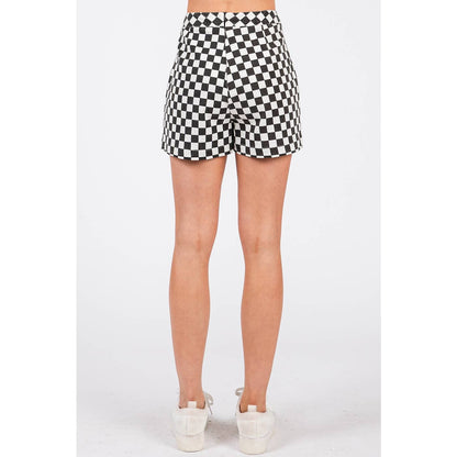 GAME DAY CHECKERED WRAP FRONT SKORT